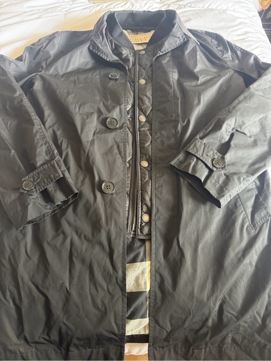 Burberry Other - Burberry Black Trench Coat with Quilted Detachable Vest